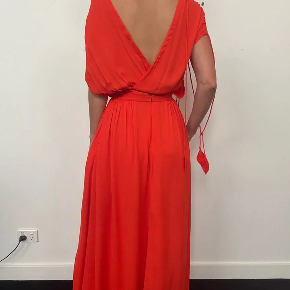 Tory Burch red maxi dress Evalene Dress - Picture 6 of 11